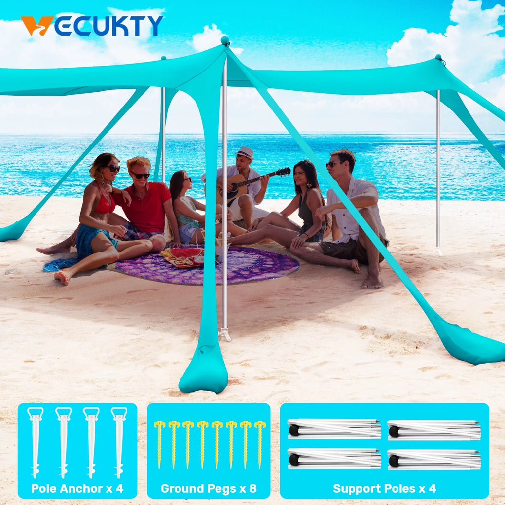 10x10ft Beach Canopy Sun Shelter X333