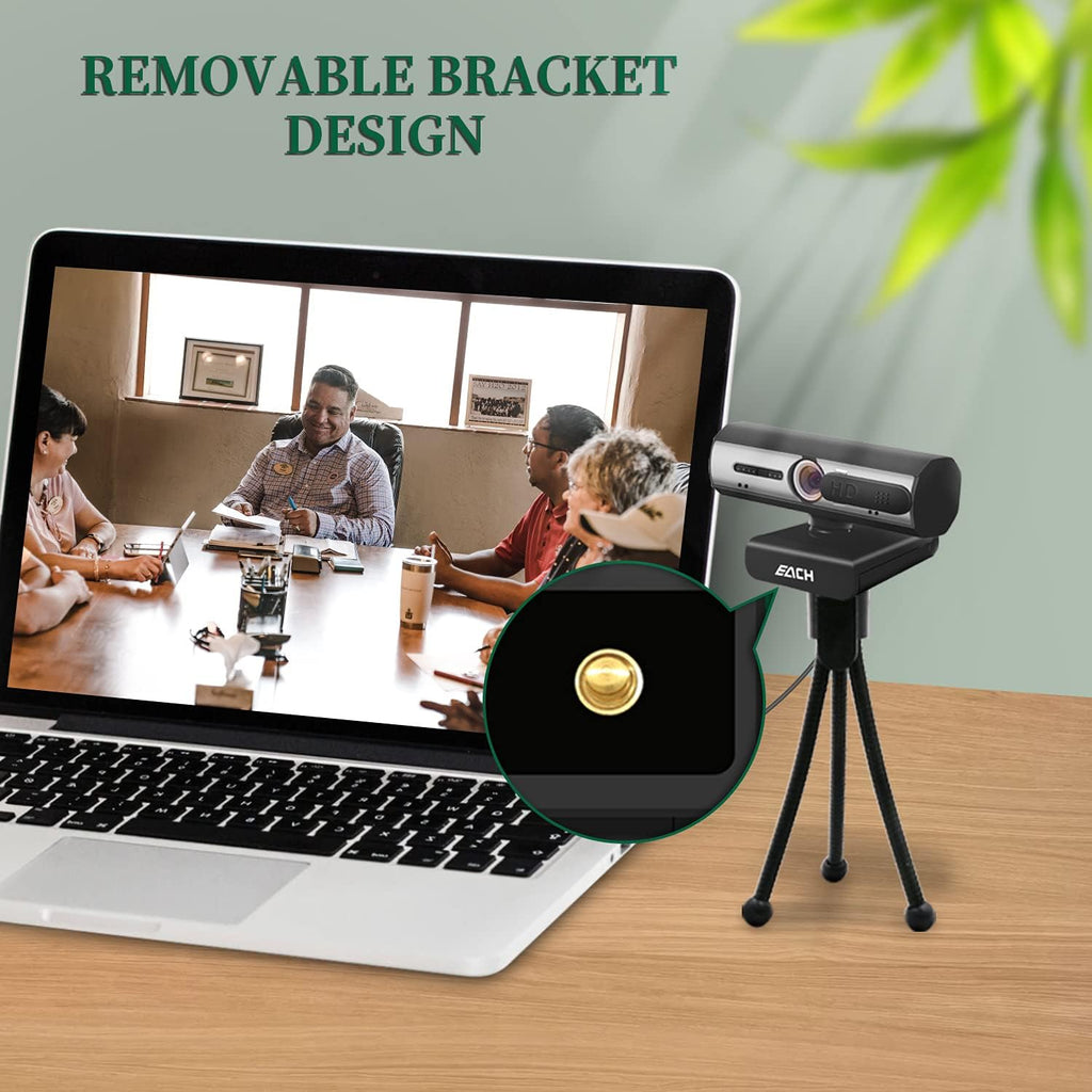 1080P USB Webcam with Dual Microphone & Privacy Cover L729