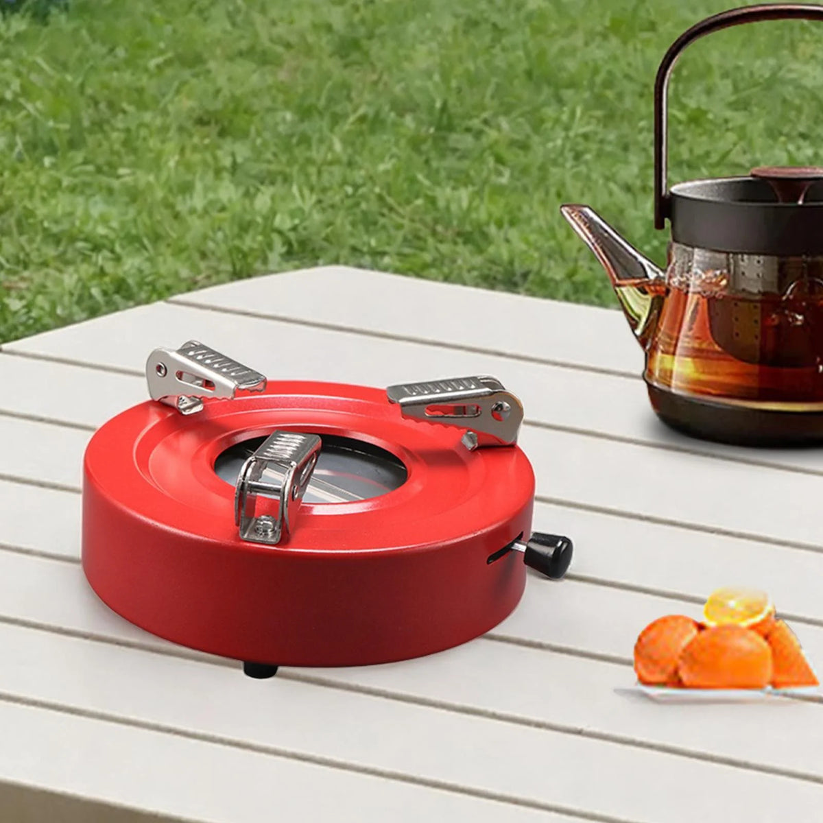 Red Round Metal Spirit Burner for Cooking T3535