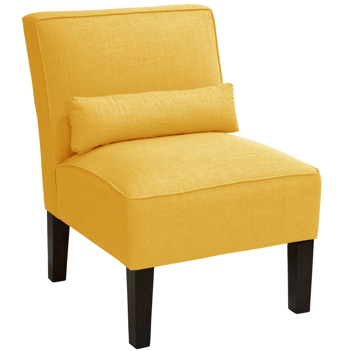 Navy Linen Armless Chair C109602