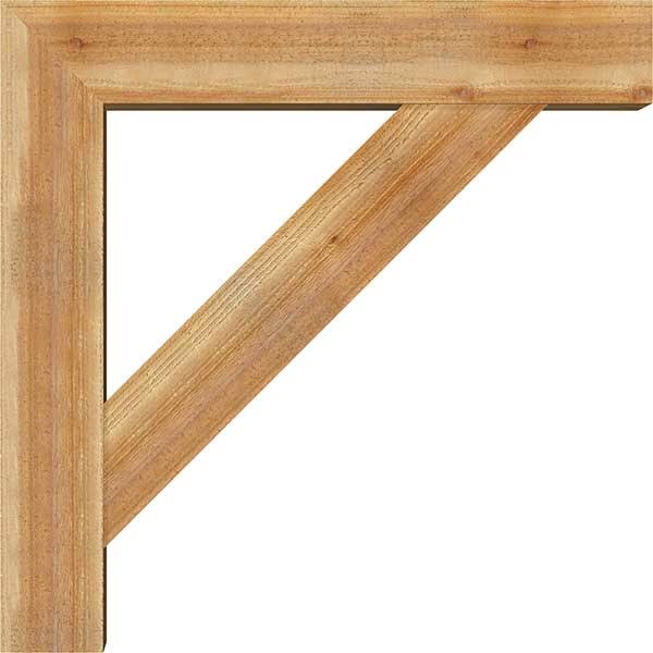 Traditional Block Rough Sawn Bracket with Offset Brace M527676