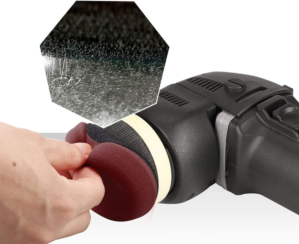 Buffer Polisher 3 Inch 10mm 780W Variable Speed Dual Action Polisher with DA Polishing Pads U6930
