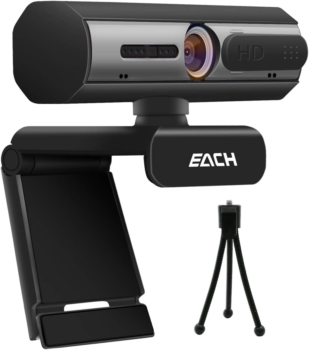 1080P USB Webcam with Dual Microphone & Privacy Cover L729