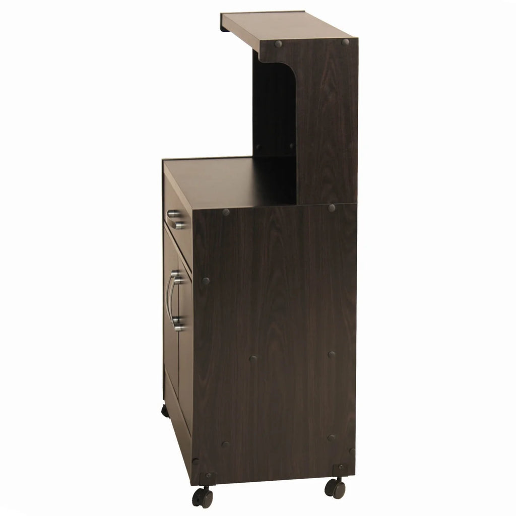 Tobacco Wooden Microwave Cart R3804
