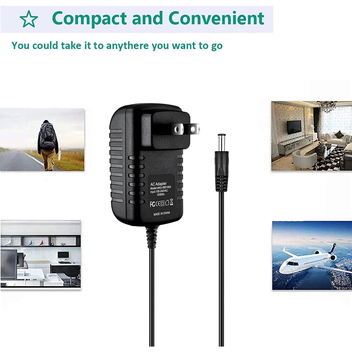 AC DC Adapter Power Supply Cord Wall Charger S472