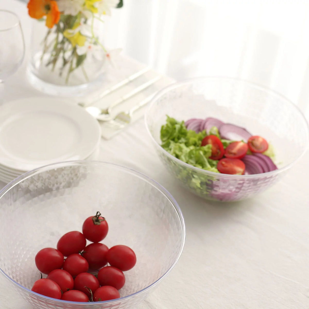Clear 2qt Disposable Plastic Punch Bowl U574019