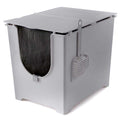 Flip Litter Box with Scoop and Reusable Liner V918