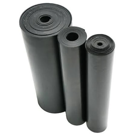 Black 1/4 in. x 36 in. x 240 in. SBR Rubber Sheet Y443393