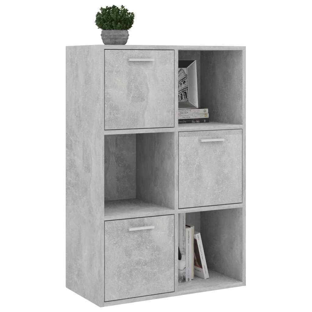 Concrete Gray Chipboard Storage Cabinet I186
