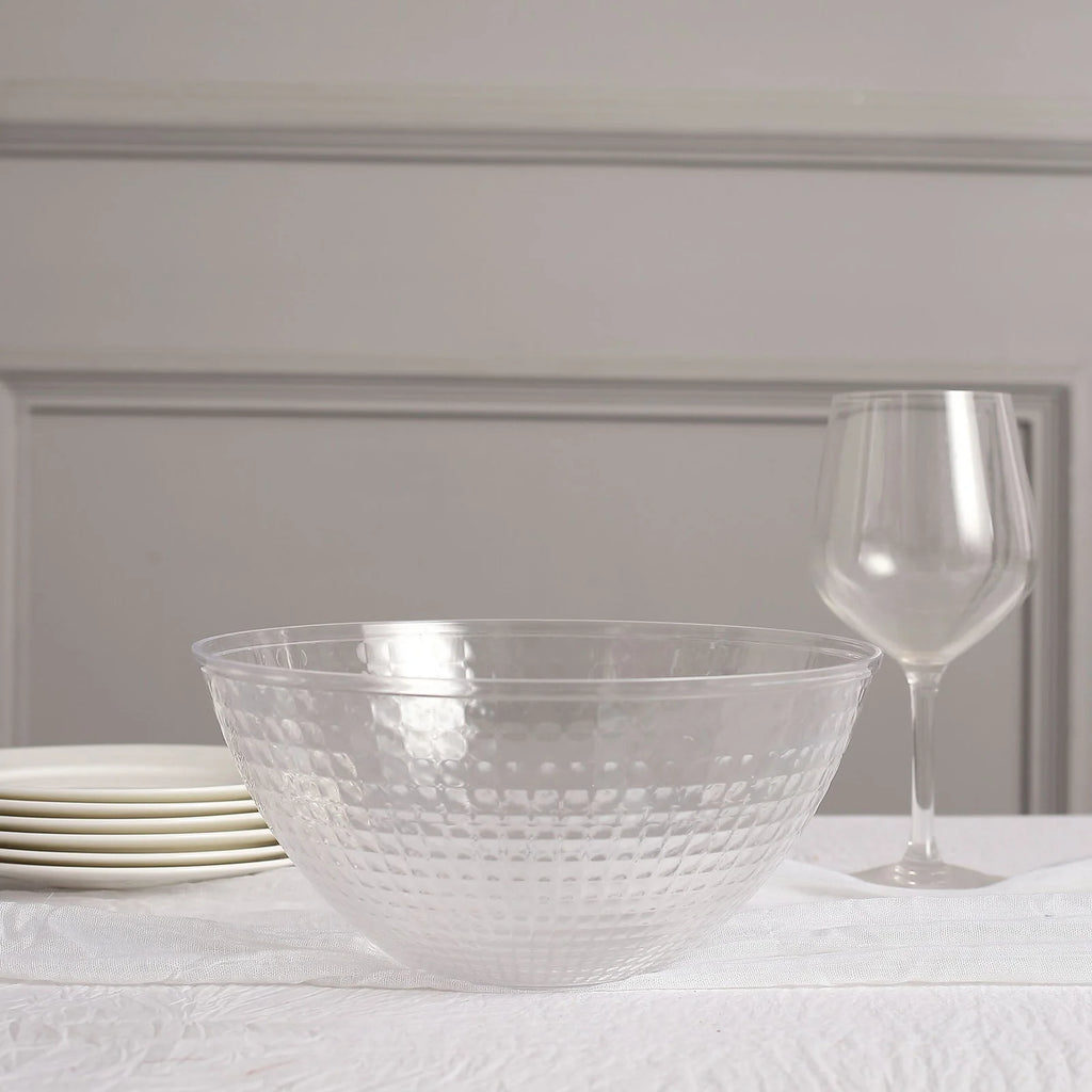 Clear 2qt Disposable Plastic Punch Bowl U574019