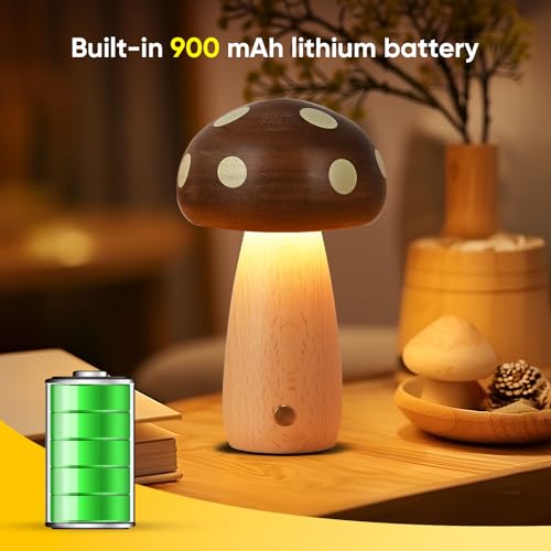 Portable Cordless Rechargeable LED Mushroom Lamp Y371645