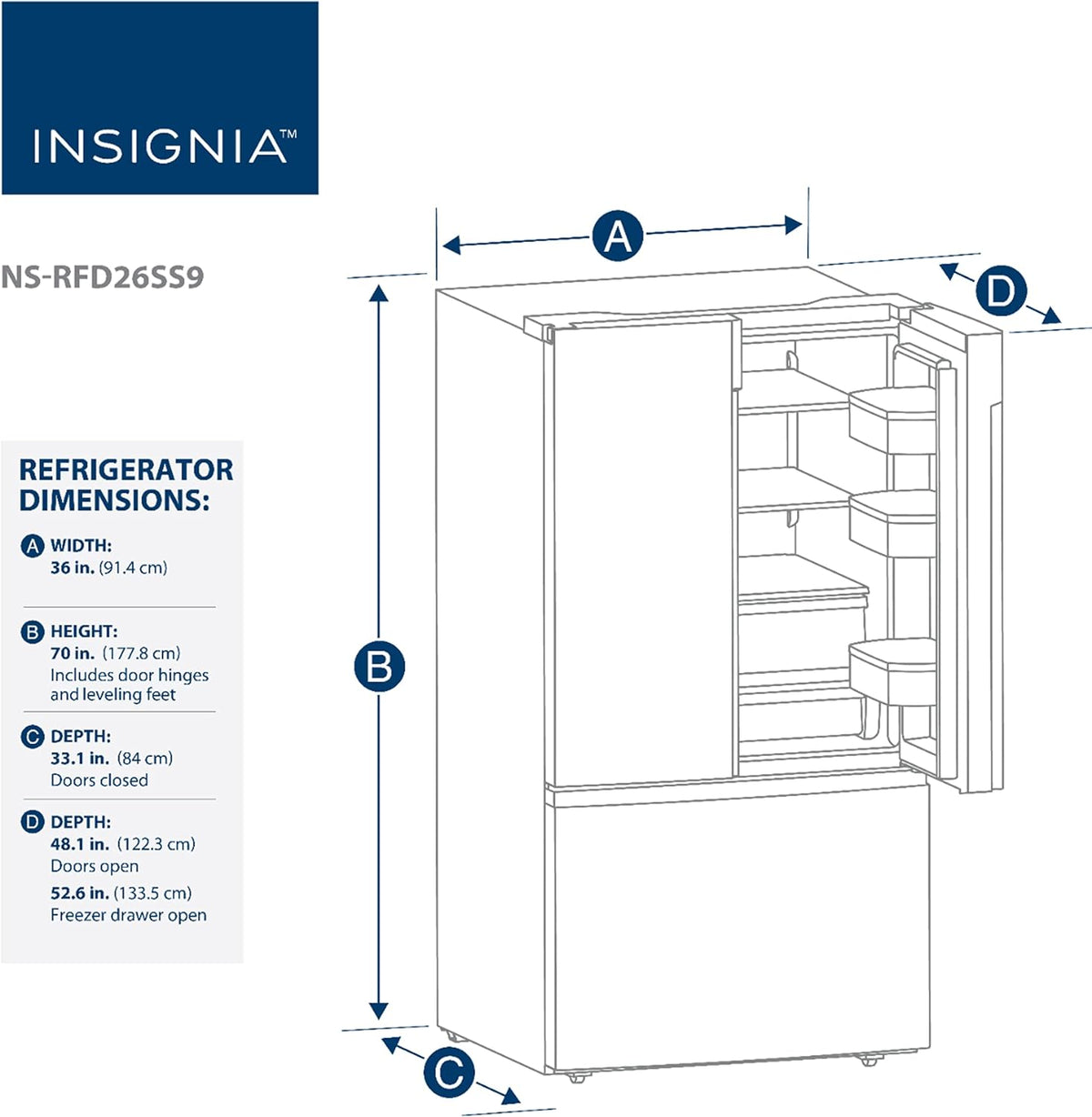 26.6 Cu. Ft. French Door Refrigerator Z2904