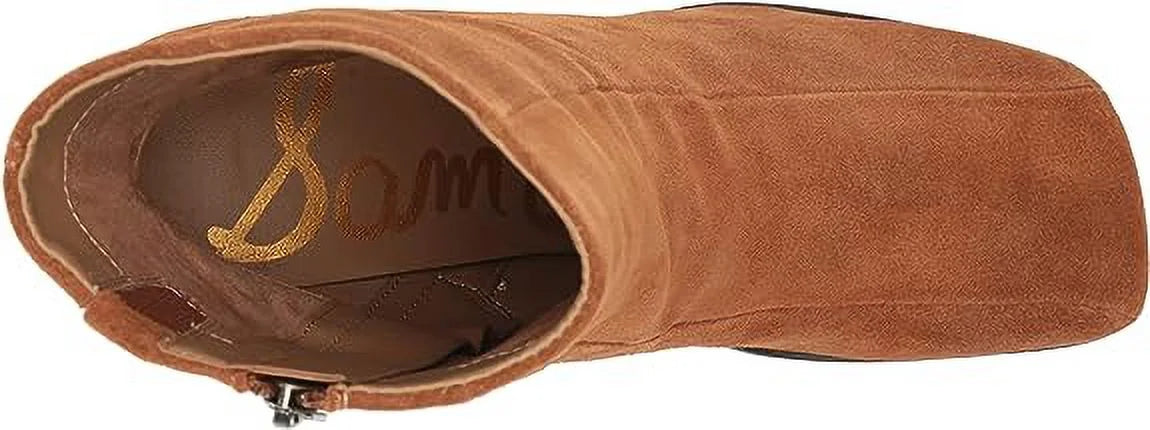 Frontier Brown Leather Block Heel Boots W566443