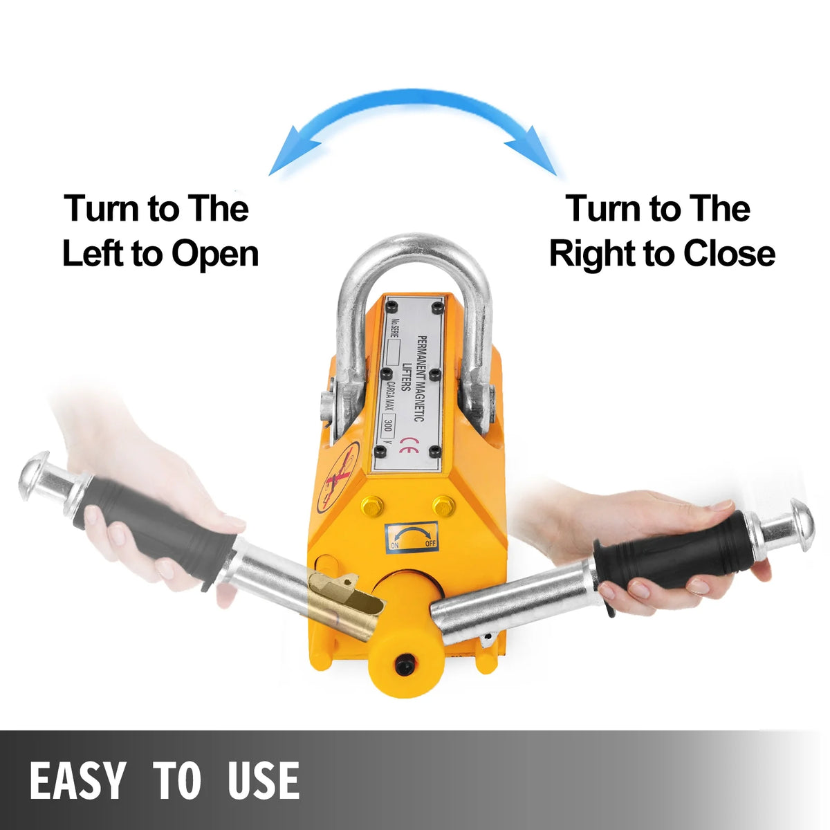 660lbs Steel Magnetic Lifter with Handle N883