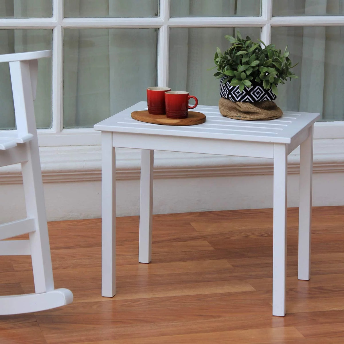 Wooden Square Side Table A215