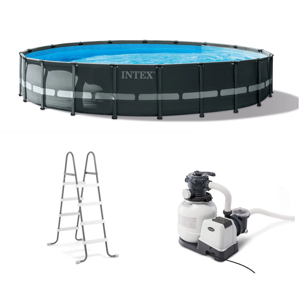 18Ft x 52In Above Ground Swimming Pool Set with Pump J531