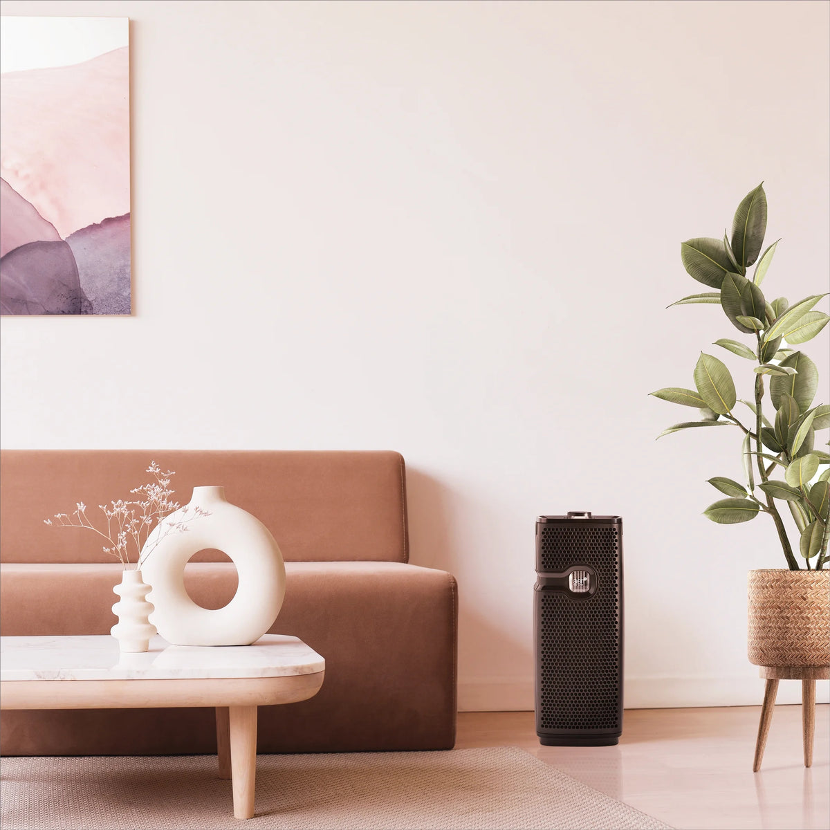 Black True HEPA Mini Tower Air Purifier G35202