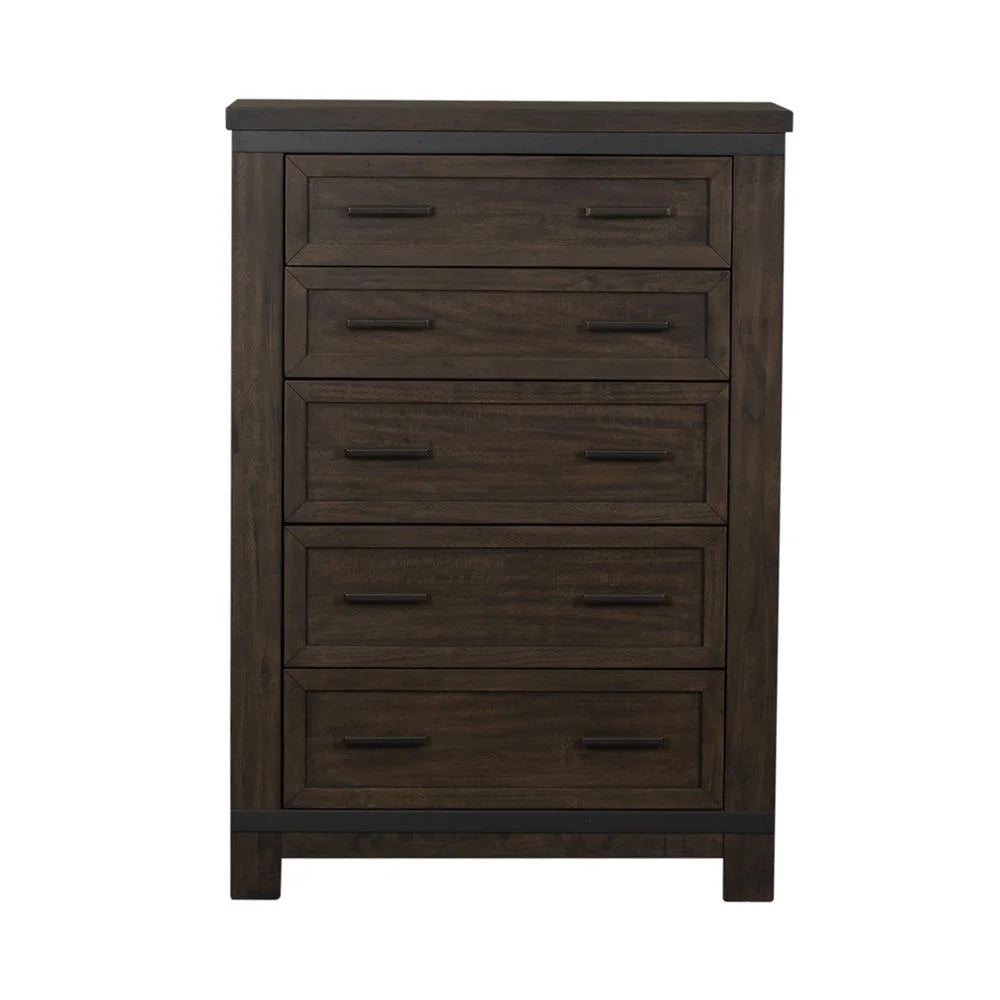 Dark Gray 5 Drawer Chest I95201