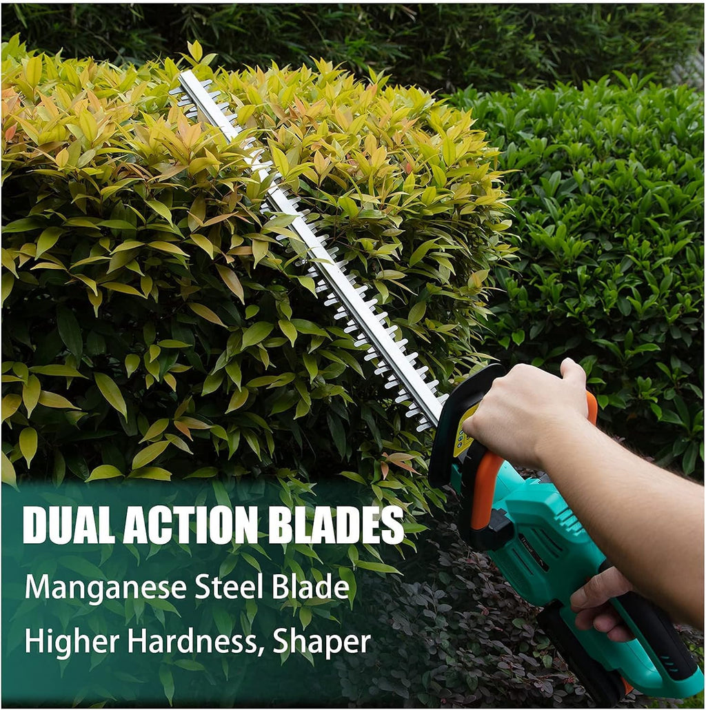 22'' Cordless Hedge Trimmer Kit, 2.0Ah Li Battery, Pack of 2 V79657