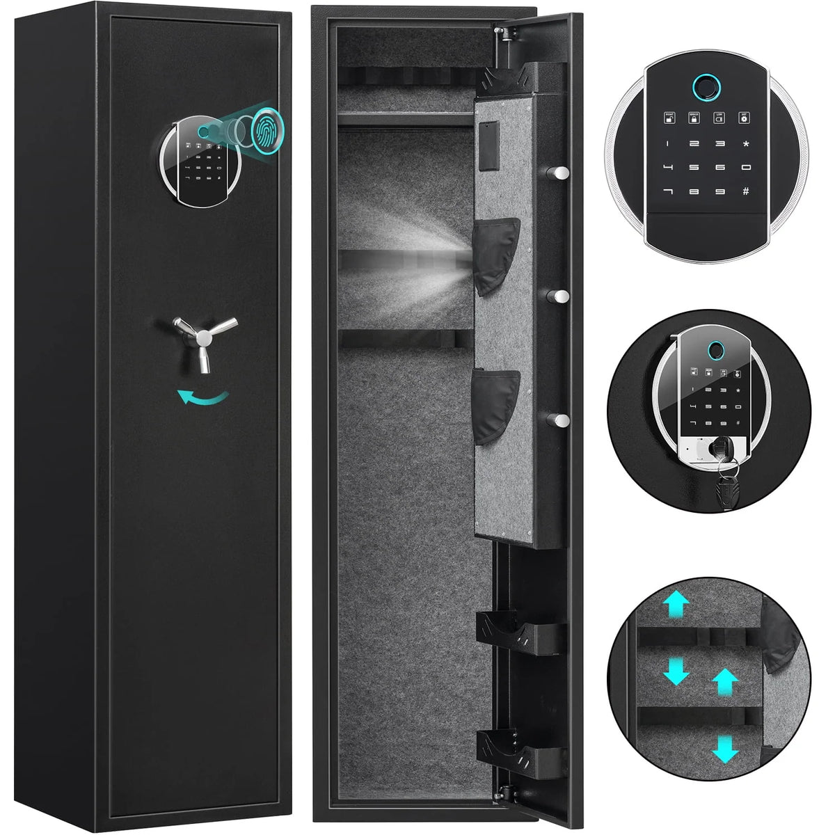 3-5 Long Gun Safe with Backlit Keypad J4024