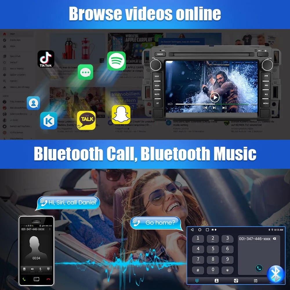 Car Radio Stereo with Bluetooth GPS Navigation J908568
