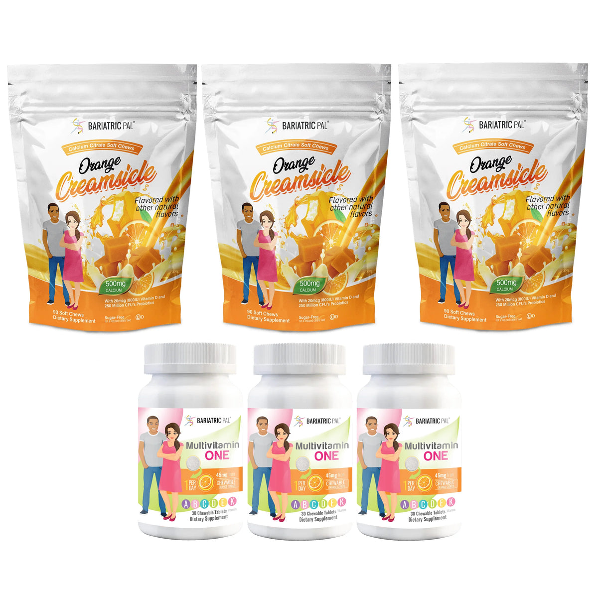Chewable Bariatric Multivitamin with Iron and Calcium Citrate Soft Chews Z9113
