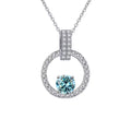 1CT Moissanite Pendant Necklace with Certificate B438