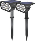 2 Pack IP65 Waterproof Solar Spot Lights Q7738
