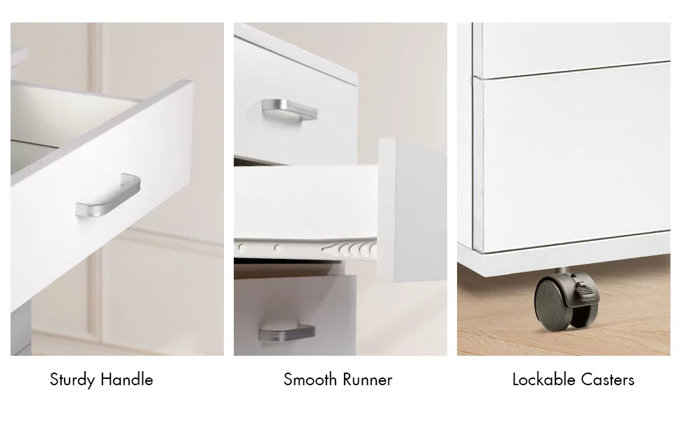 White 5 Drawer Storage Dresser G47872