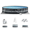 18Ft x 52In Above Ground Swimming Pool Set with Pump J531