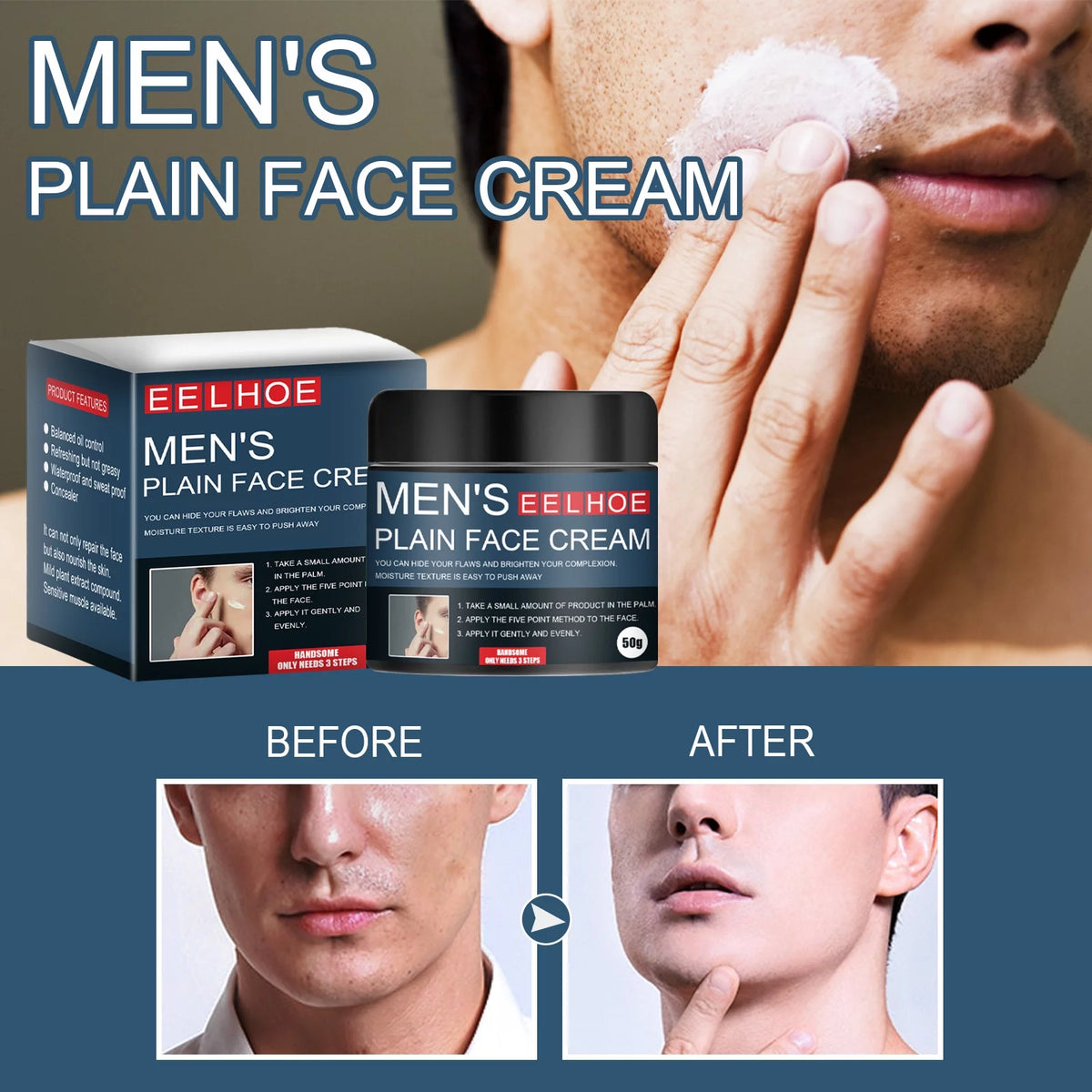 3 Pack Mens Liquid Foundation L444