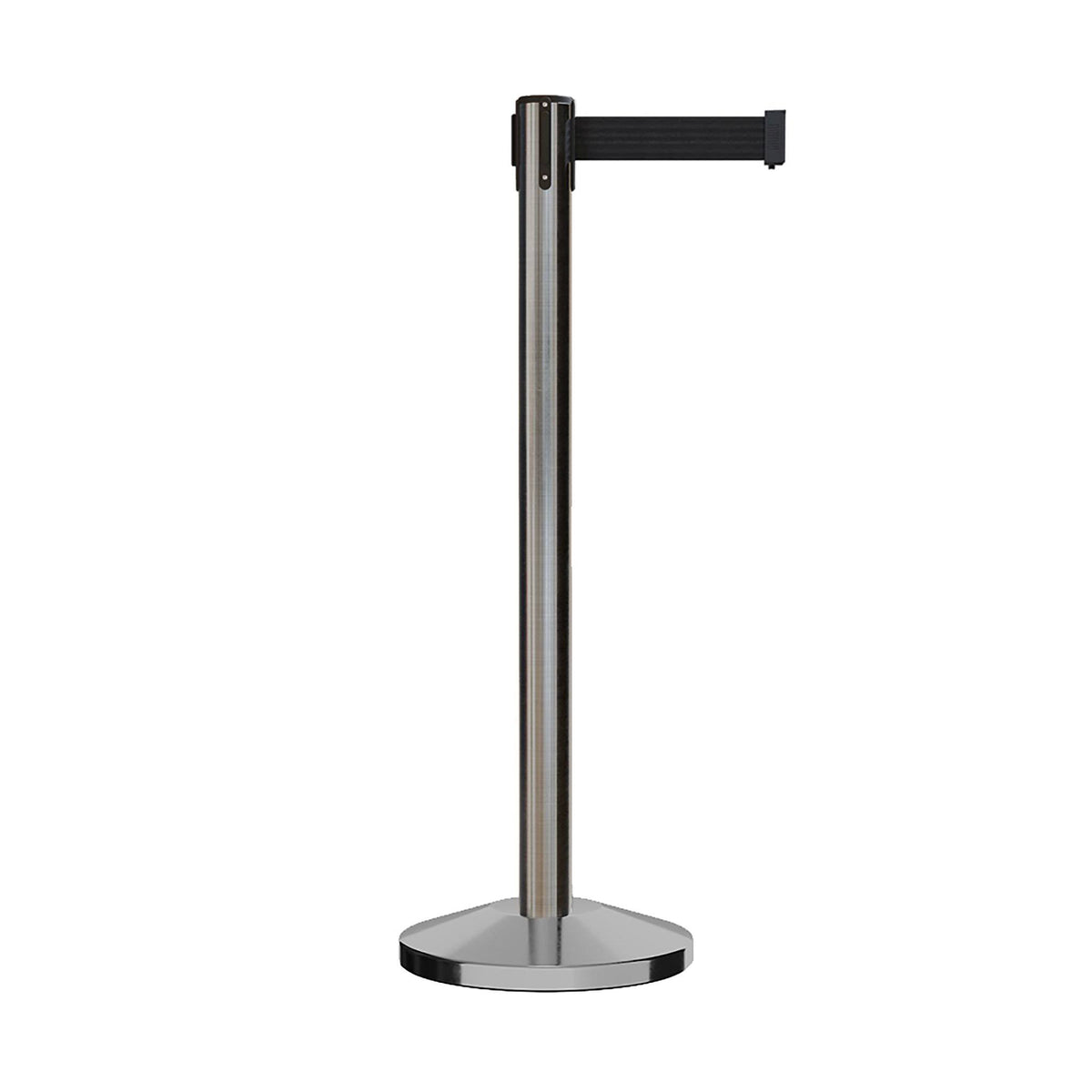 Retractable Belt Barrier Satin Stainless Steel Post E4283