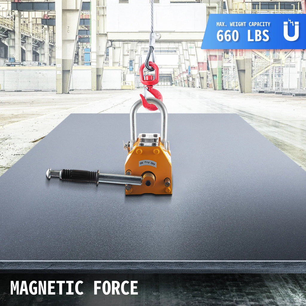 660lbs Steel Magnetic Lifter with Handle N883