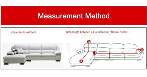2 Pieces Polyester Fabric Stretch Slipcovers for L Shape Sectional Sofa W4771