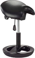 Black Vinyl Saddle Seat Stool C15001