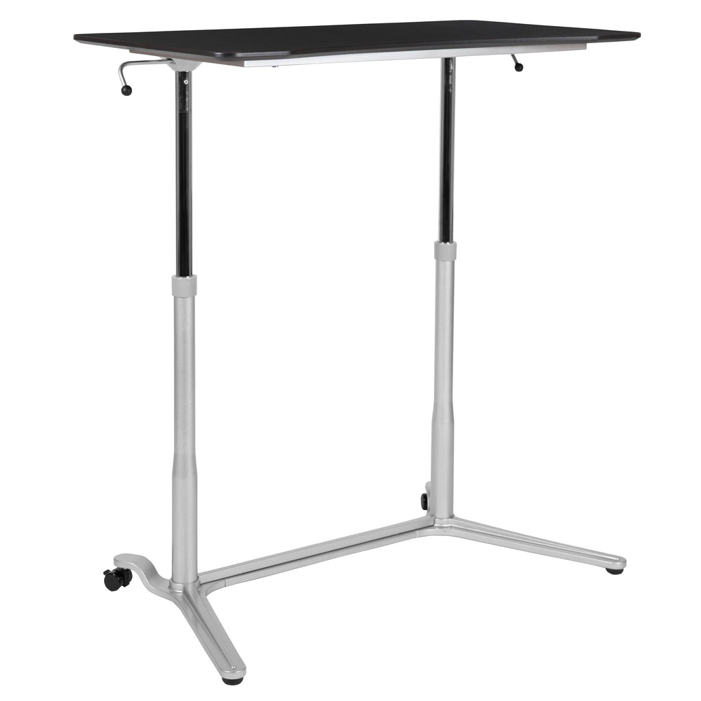 Black Sit-Stand Computer Desk I829066