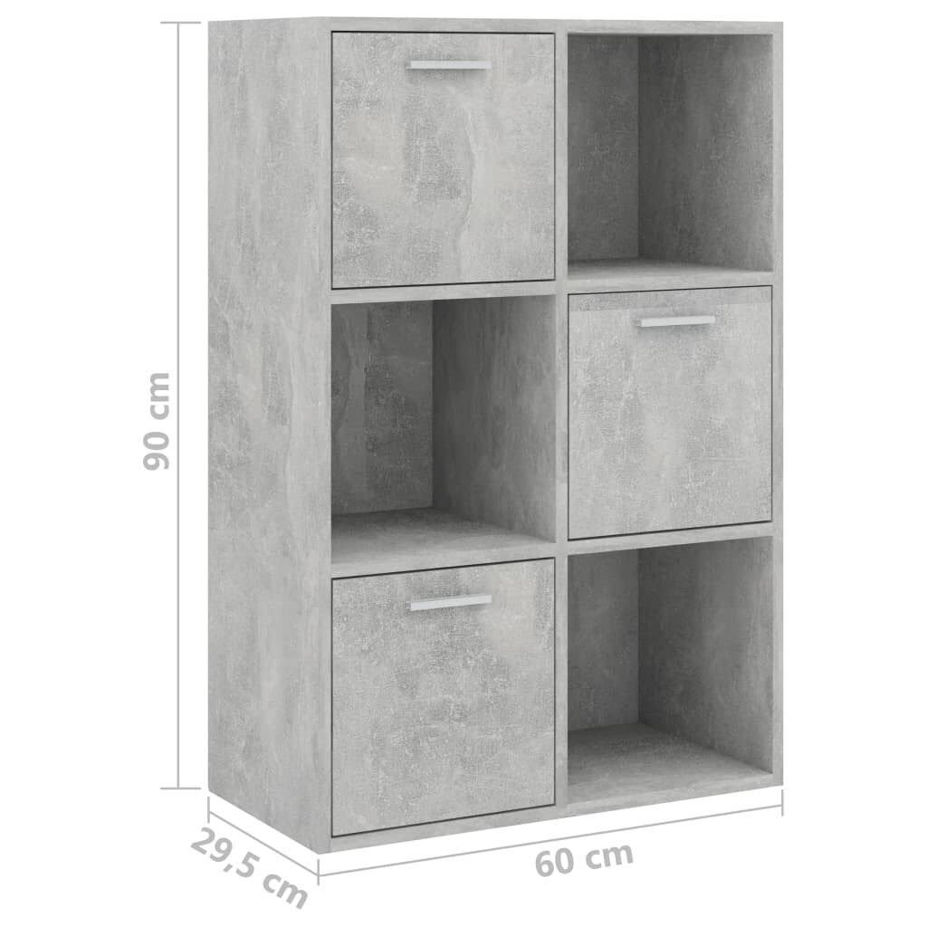 Concrete Gray Chipboard Storage Cabinet I186