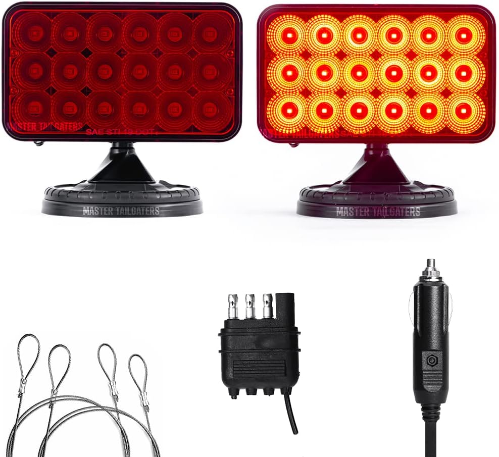 Wireless Trailer Tow Lights with Safety Straps L107993