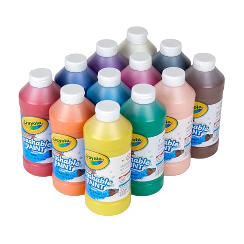 Washable Paint 12ct 16 Oz Nontoxic I640
