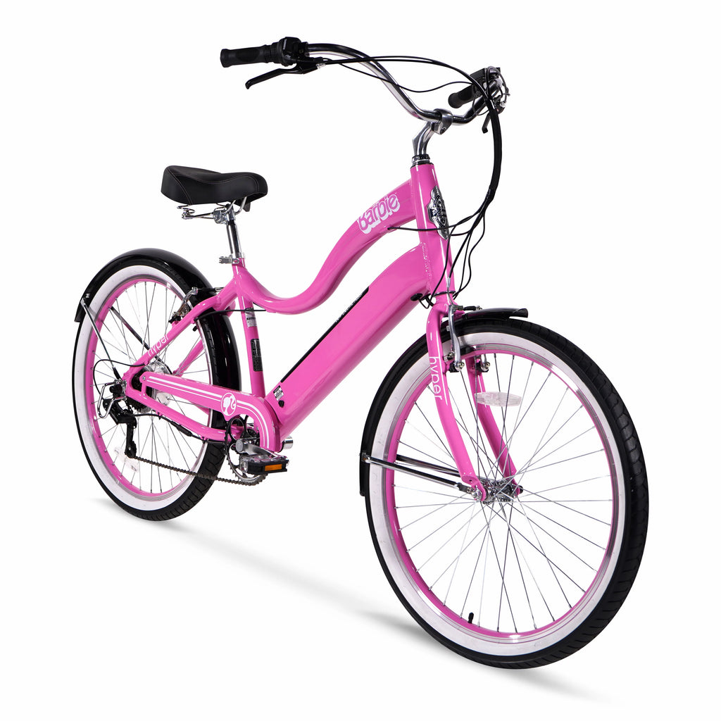 36V Electric Cruiser E-Bike with Pedal-Assist, 250W Motor, Pink X832250