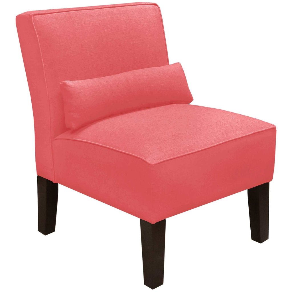 Navy Linen Armless Chair C109602