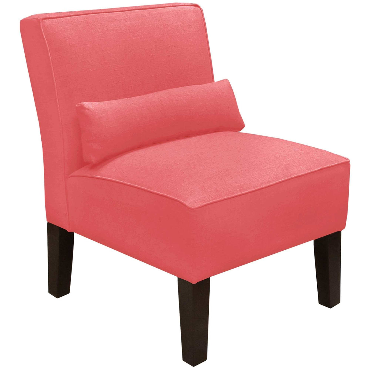 Navy Linen Armless Chair C109602