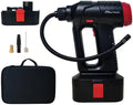 12V Cordless Car Tire Pump with Digital Pressure Gauge, LED Light, Rechargeable Battery Pack, Pack of 2 D28053