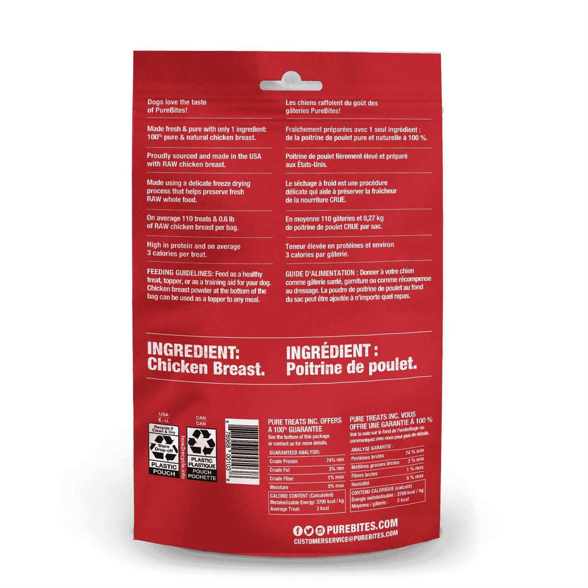 Chicken Breast Freeze Dried Dog Treats P384191