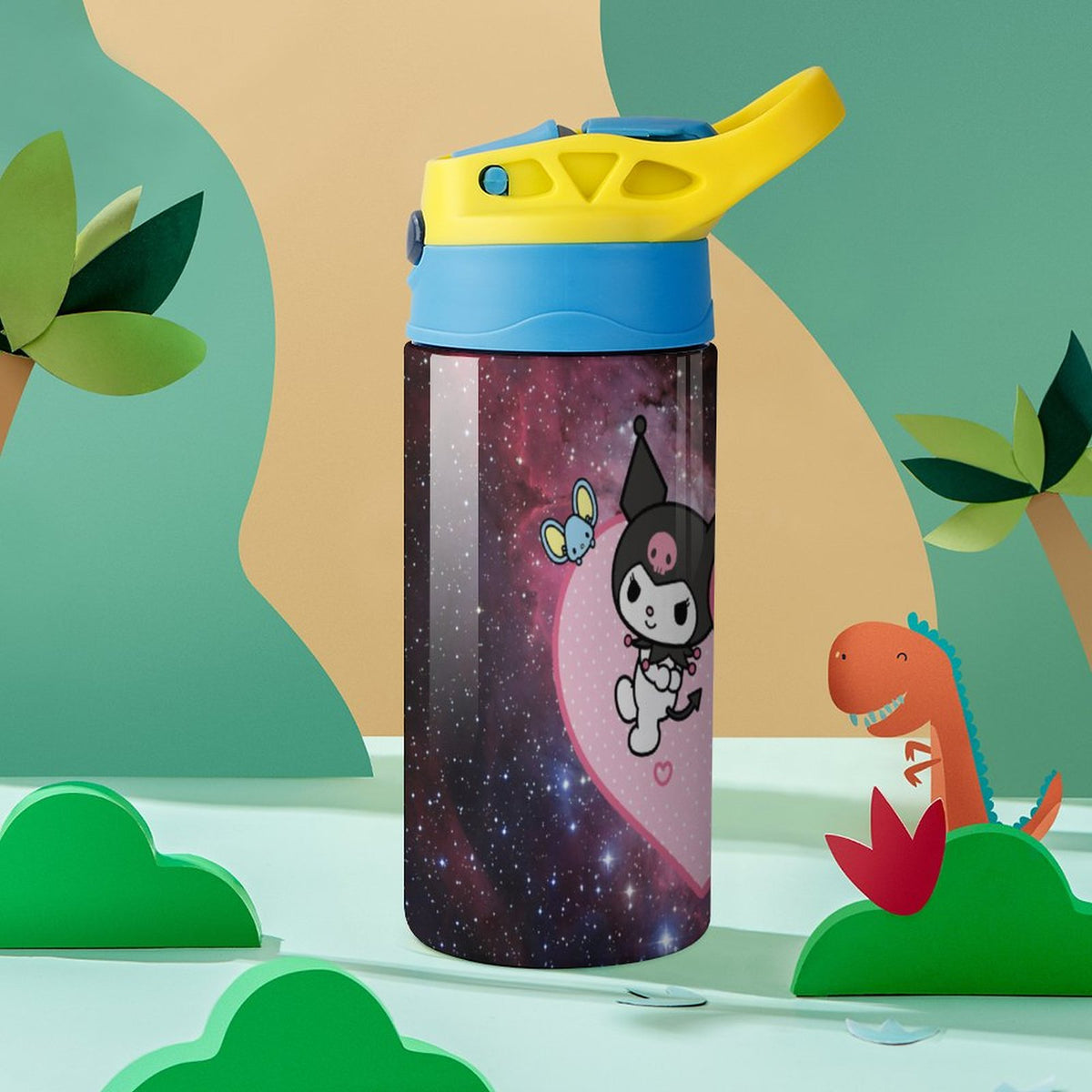 Stainless Steel Vacuum Insulated Water Bottle with Straw S4627