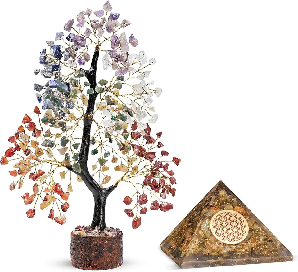 Crystal Tree and Crystal Pyramid Decor W689