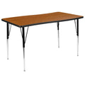 Rectangular Oak Laminate Activity Table R9083