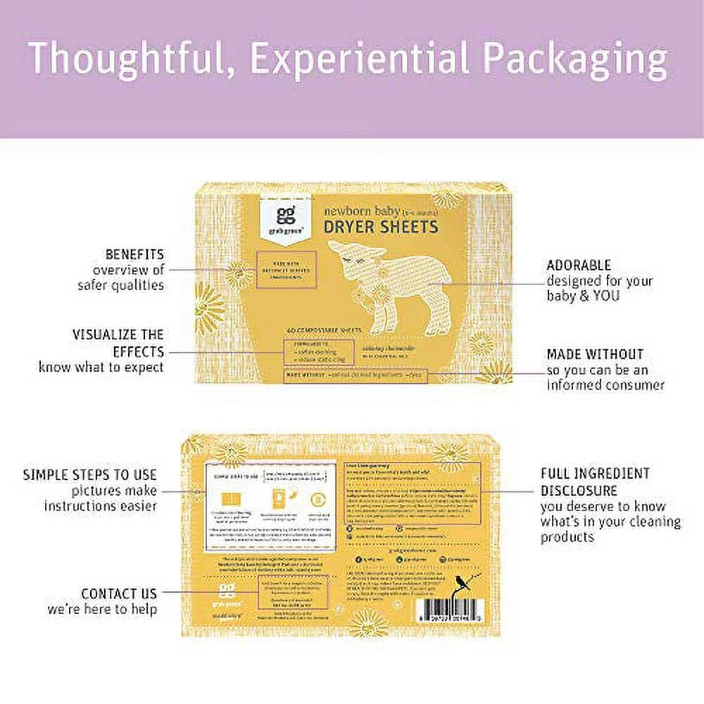 Baby Laundry Dryer Sheets Calming Chamomile 3 Count B131651
