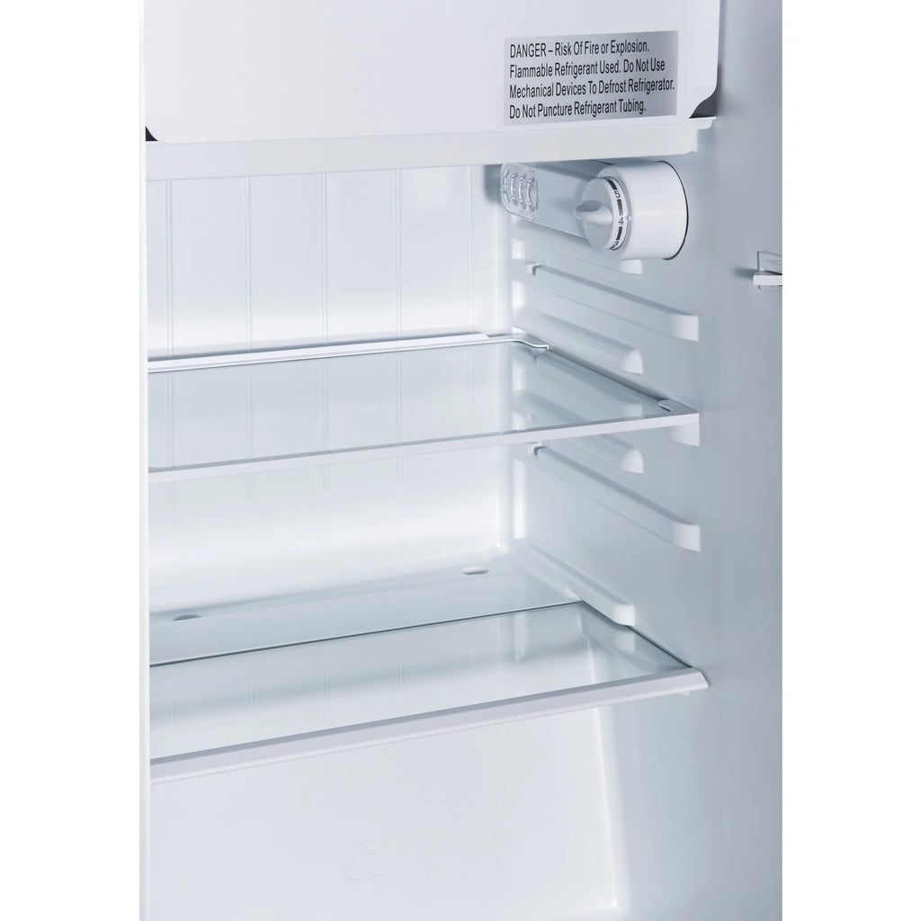 Black Single-Door Mini Refrigerator with Chiller Compartment D76752
