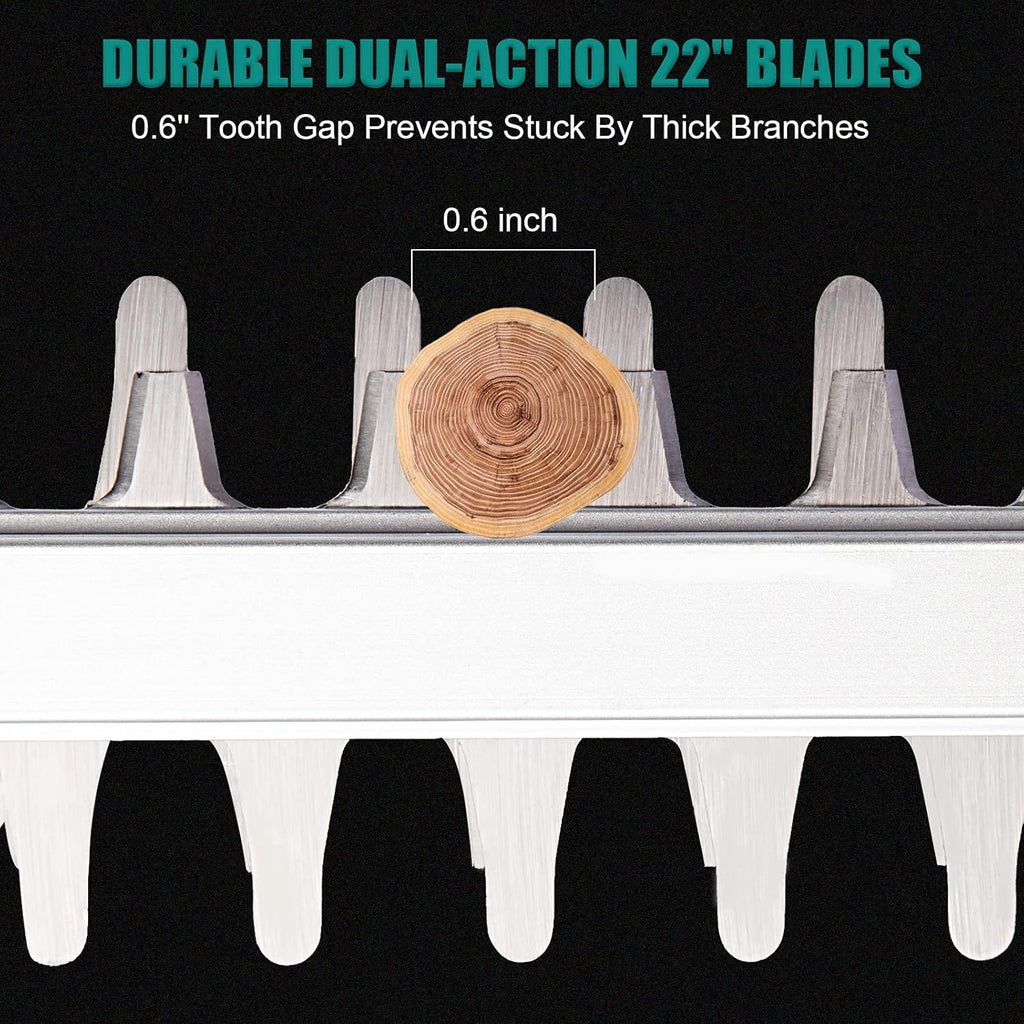 22'' Cordless Hedge Trimmer Kit, 2.0Ah Li Battery, Pack of 2 V79657